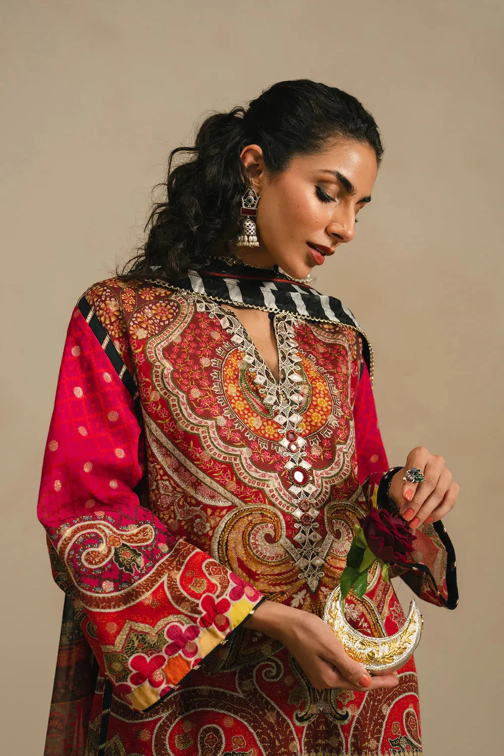 Ethnc Rozana Collection SS '26 Drop V - Embroidered Suit | E4110/103/321