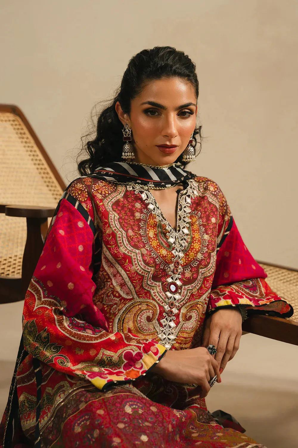 Ethnc Rozana Collection SS '26 Drop V - Embroidered Suit | E4110/103/321