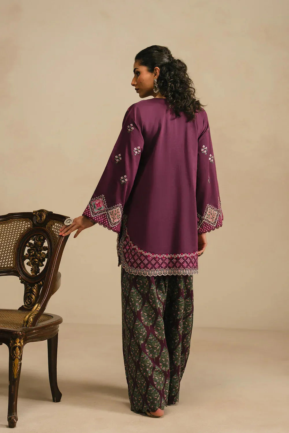 Ethnc Rozana Collection SS '26 Drop V - Embroidered Suit | E4125/103/516