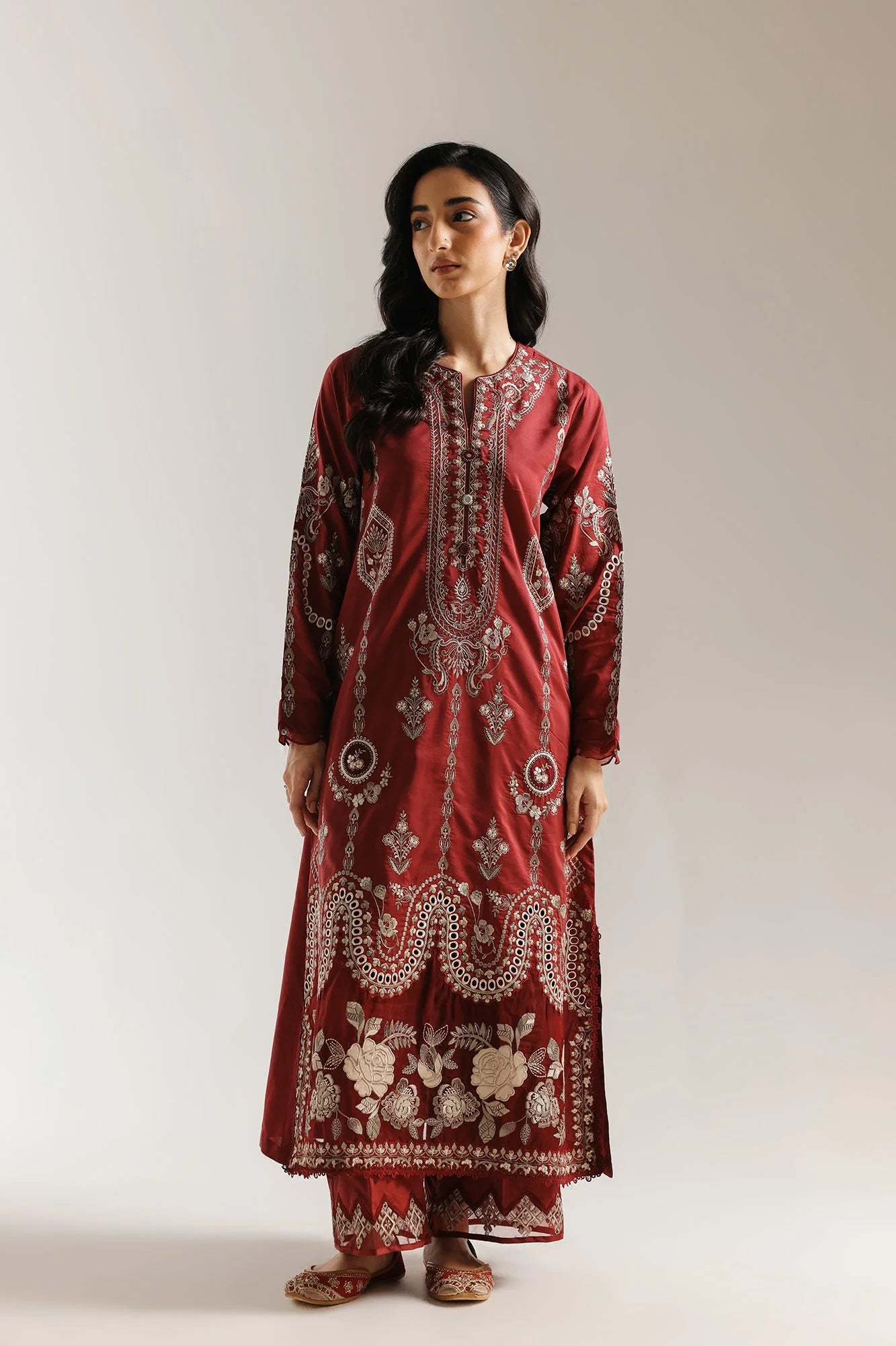 ETHNC EMBROIDERED SUIT (E4164/103/415)