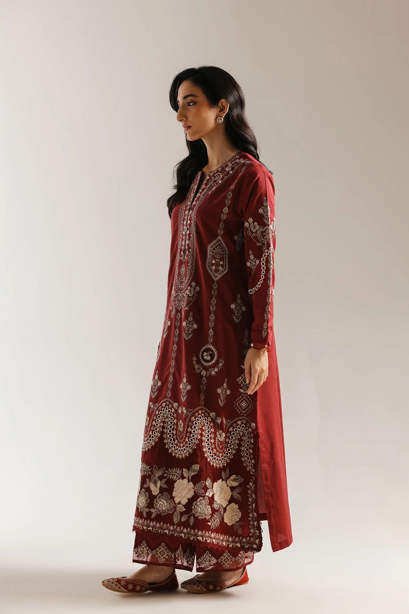 ETHNC EMBROIDERED SUIT (E4164/103/415)