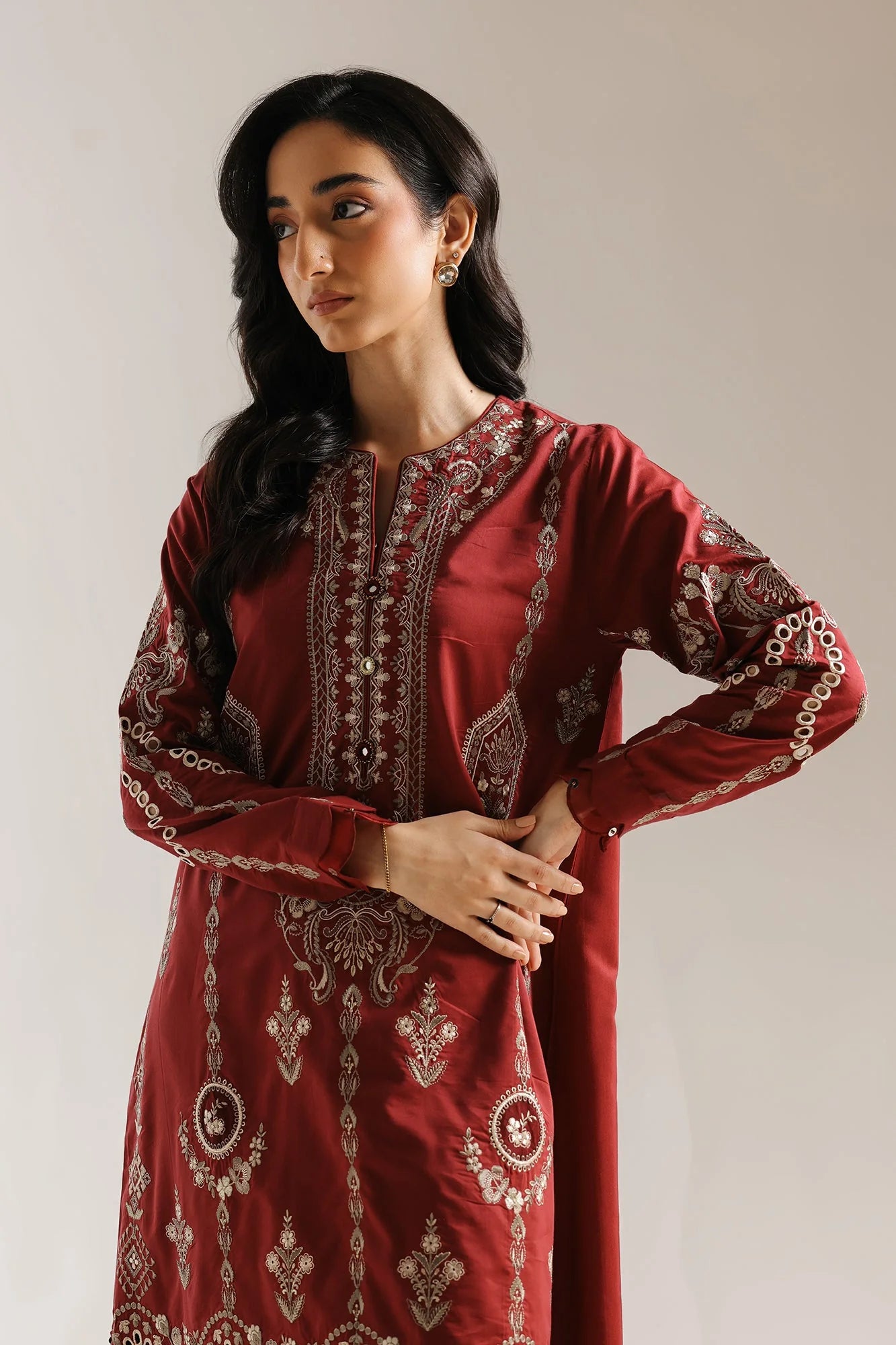 ETHNC EMBROIDERED SUIT (E4164/103/415)
