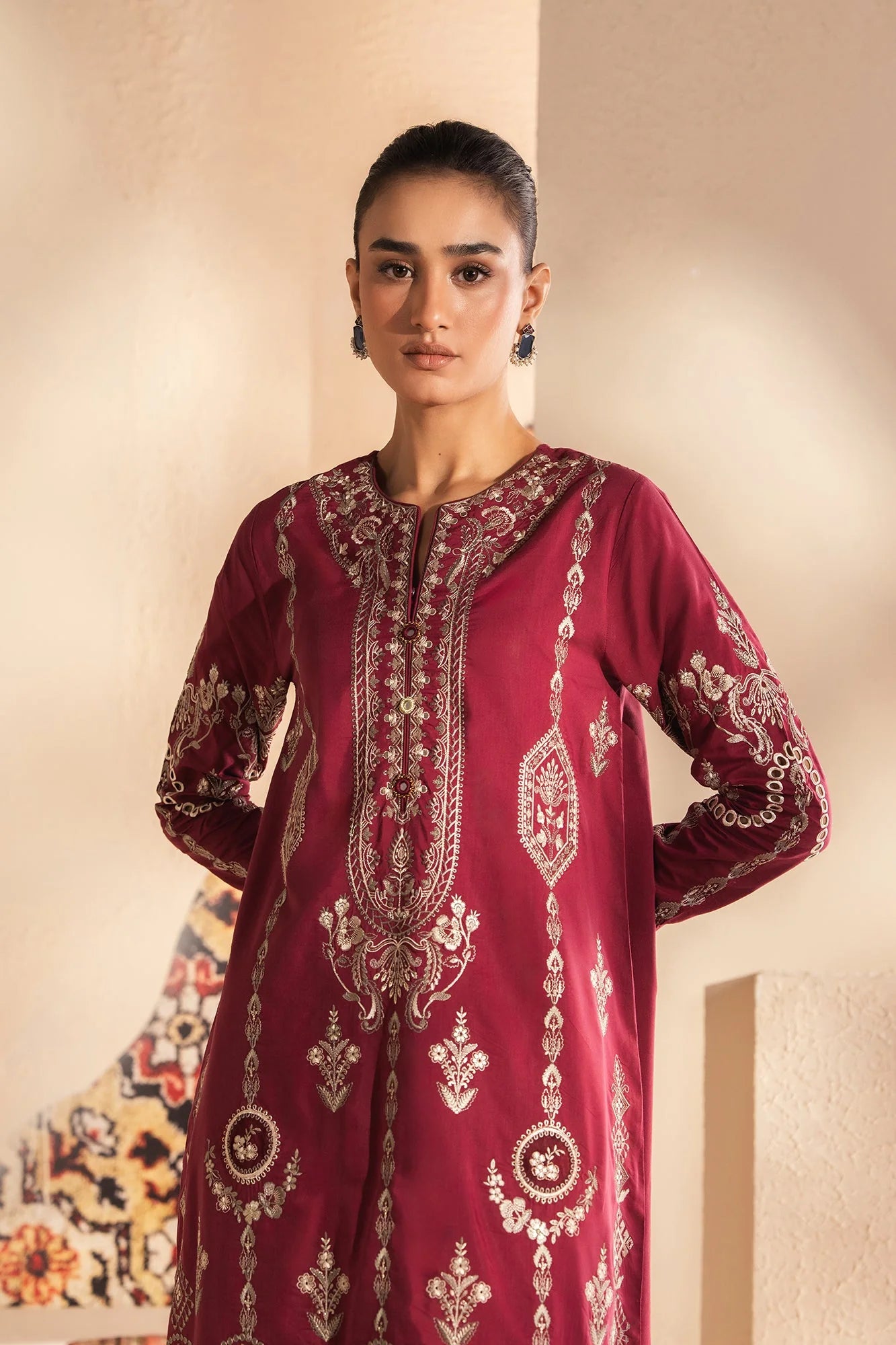 ETHNC EMBROIDERED SUIT (E4164/103/415)