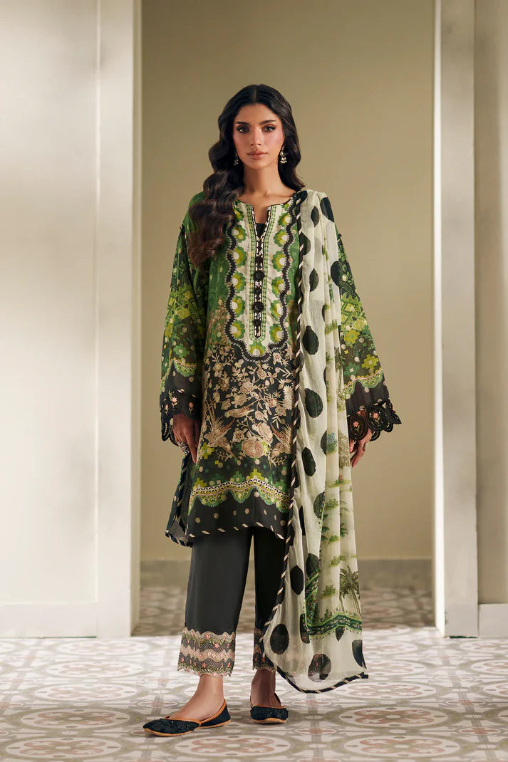 FOREST GREEN | E4192/103/705 | Rozana Collection SS '26- Drop 7 | Ethnc