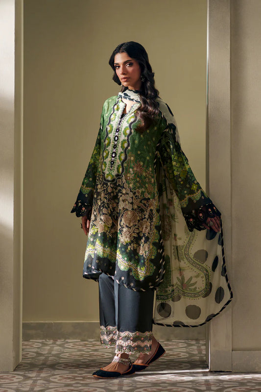 FOREST GREEN | E4192/103/705 | Rozana Collection SS '26- Drop 7 | Ethnc