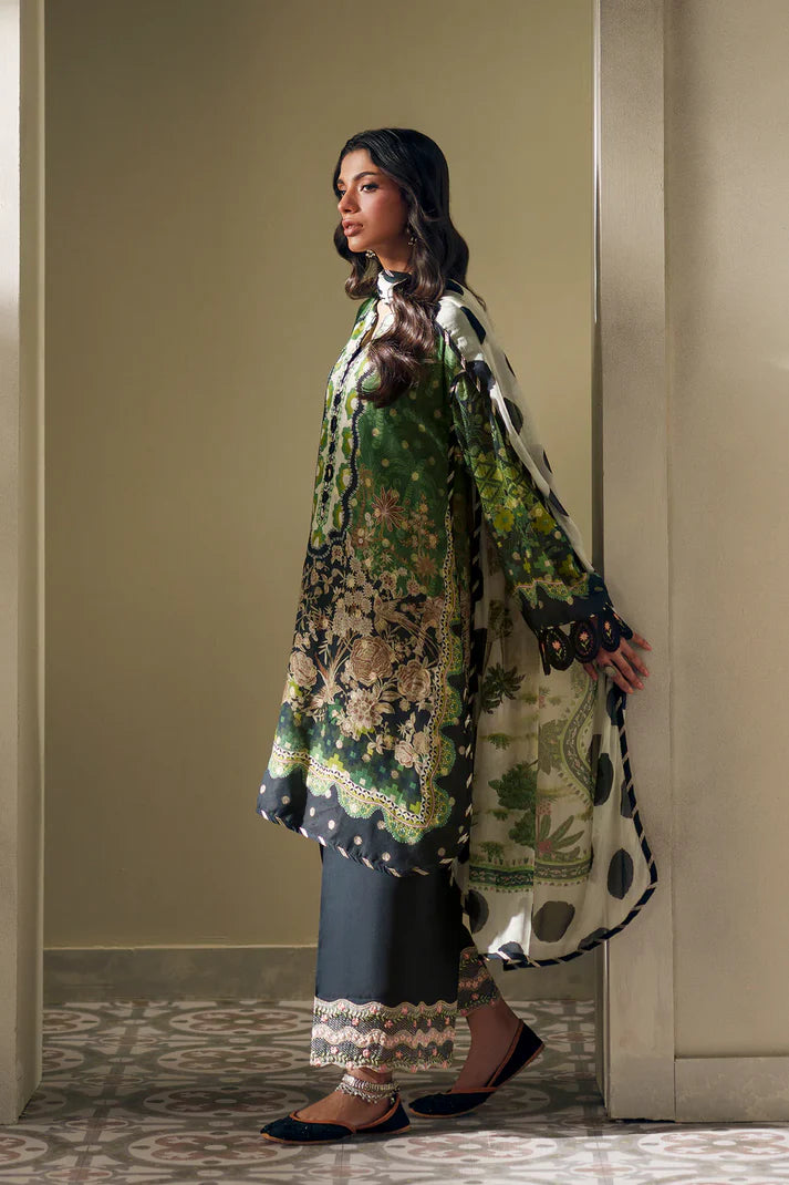 FOREST GREEN | E4192/103/705 | Rozana Collection SS '26- Drop 7 | Ethnc