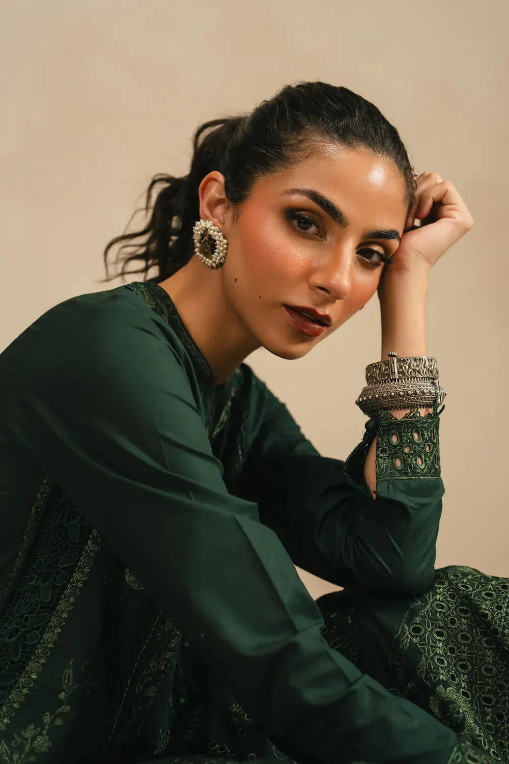 Ethnc Rozana Collection SS '26 Drop V - Embroidered Suit | E4297/103/704