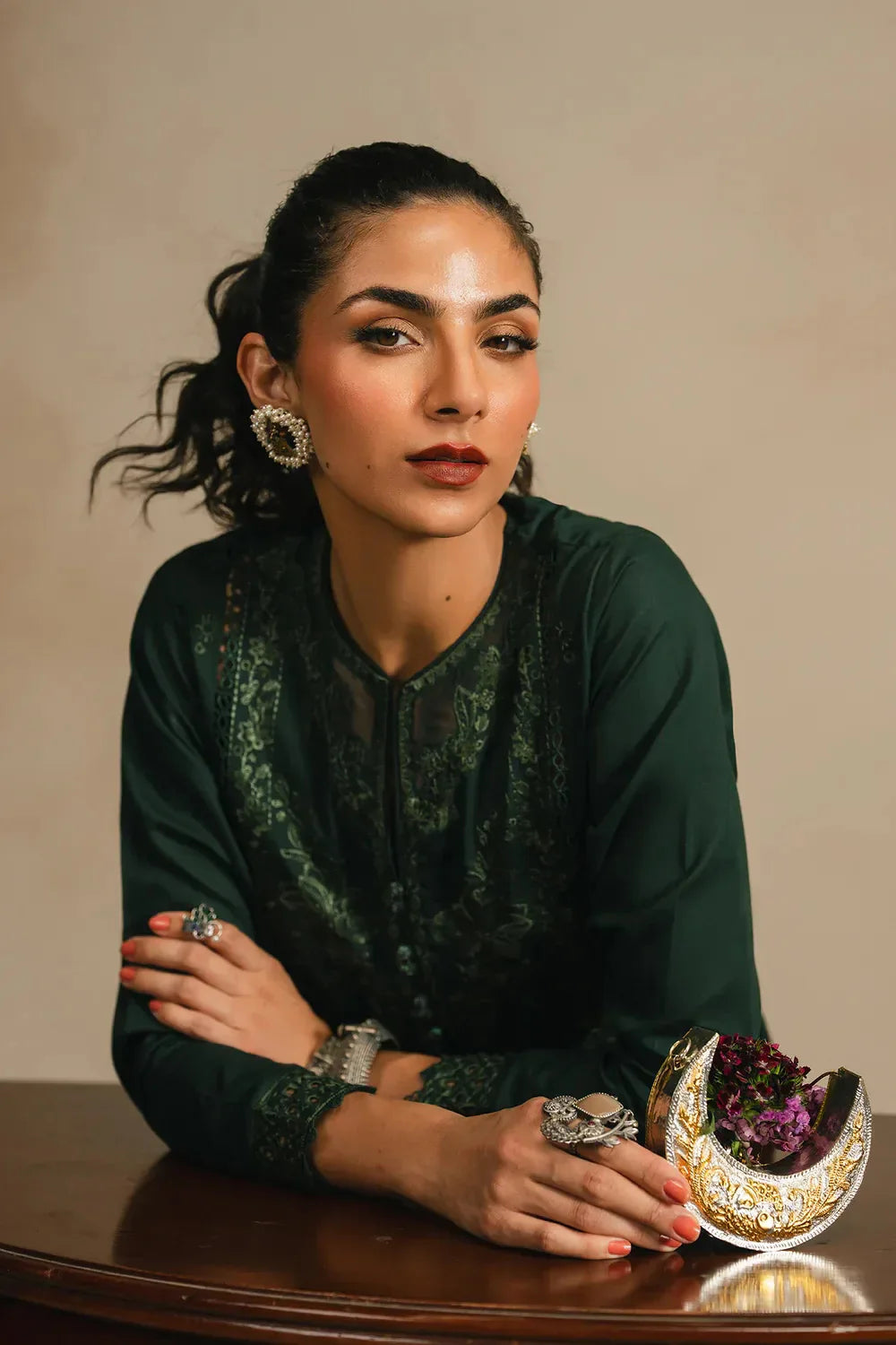 Ethnc Rozana Collection SS '26 Drop V - Embroidered Suit | E4297/103/704