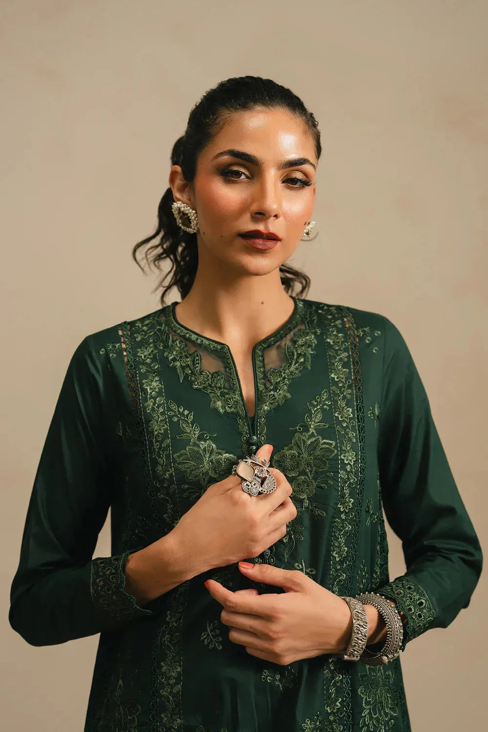Ethnc Rozana Collection SS '26 Drop V - Embroidered Suit | E4297/103/704
