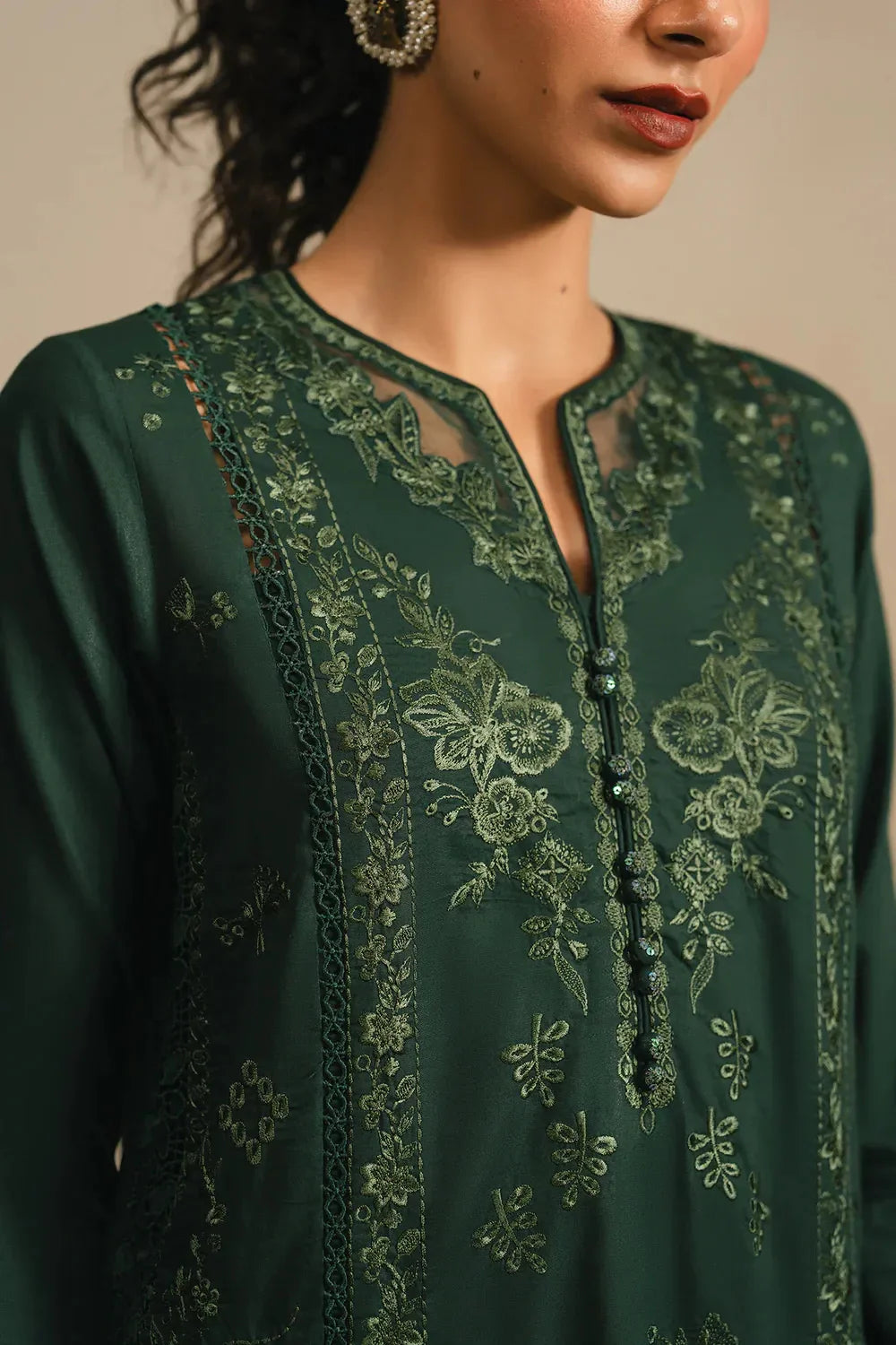 Ethnc Rozana Collection SS '26 Drop V - Embroidered Suit | E4297/103/704