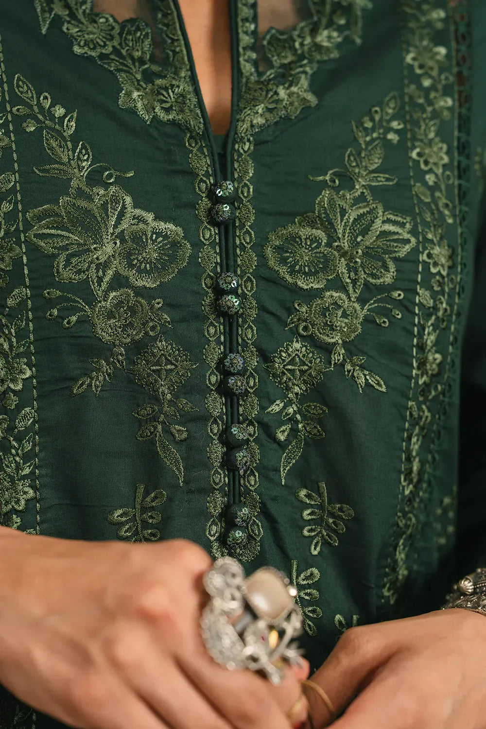 Ethnc Rozana Collection SS '26 Drop V - Embroidered Suit | E4297/103/704
