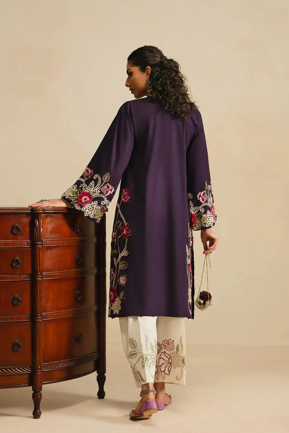 Ethnc Rozana Collection SS '26 Drop V - Embroidered Suit | E4305/103/502