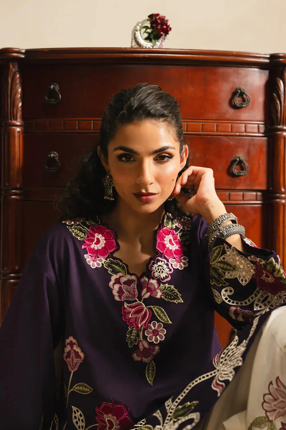 Ethnc Rozana Collection SS '26 Drop V - Embroidered Suit | E4305/103/502