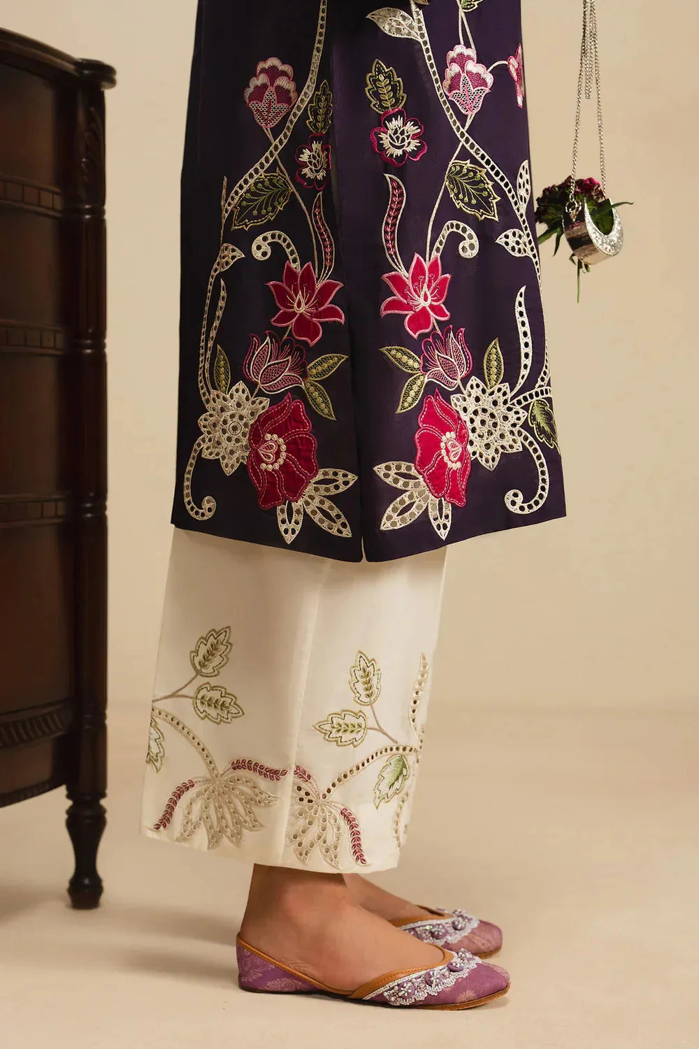 Ethnc Rozana Collection SS '26 Drop V - Embroidered Suit | E4305/103/502