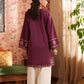Ethnc Rozana Summer '26 - Embroidered Suit - Burgundy | E4322/103/415