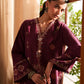 Ethnc Rozana Summer '26 - Embroidered Suit - Burgundy | E4322/103/415