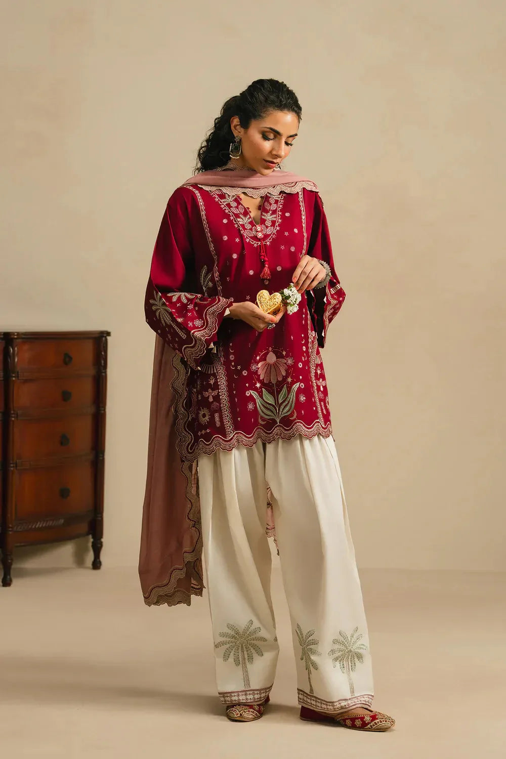 Ethnc Rozana Collection SS '26 Drop V - Embroidered Suit | E4379/103/305