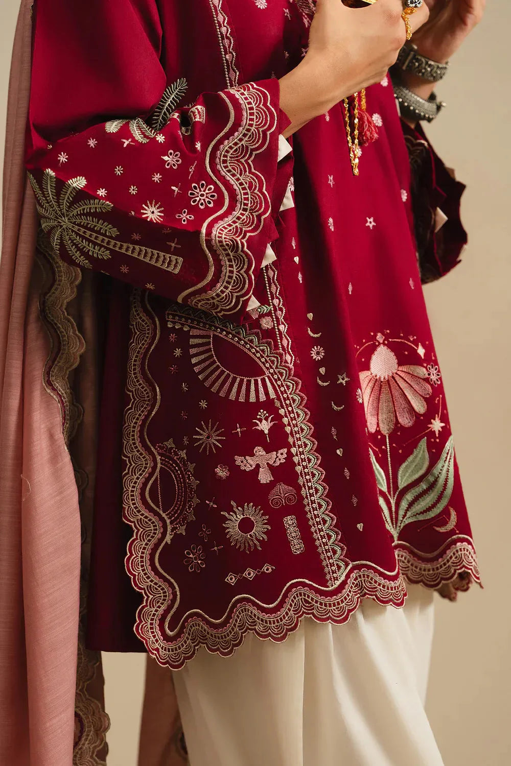 Ethnc Rozana Collection SS '26 Drop V - Embroidered Suit | E4379/103/305