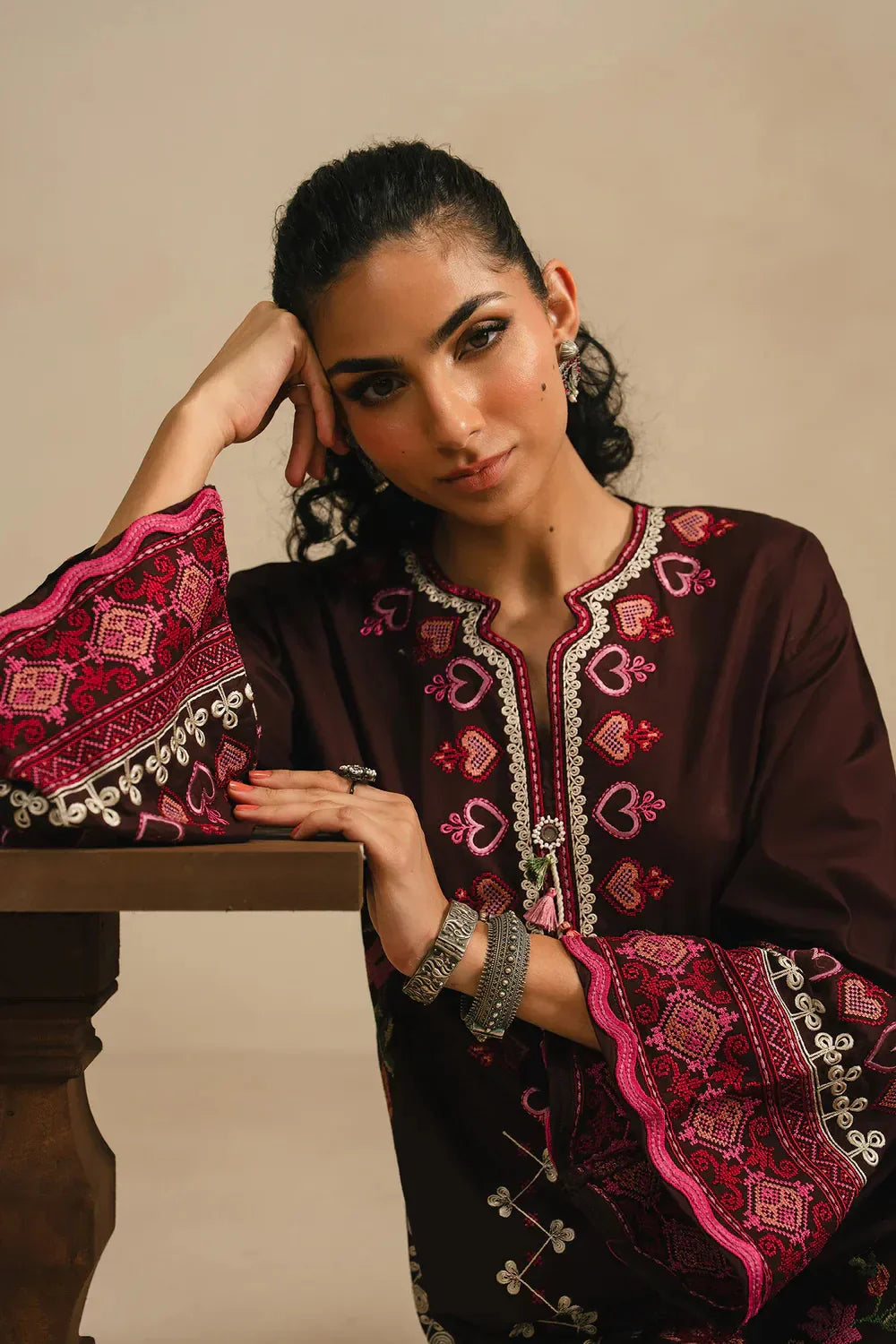 Ethnc Rozana Collection SS '26 Drop V - Embroidered Suit | E4383/103/802