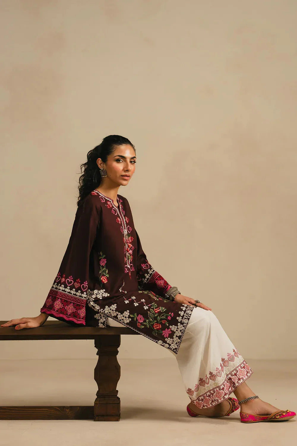 Ethnc Rozana Collection SS '26 Drop V - Embroidered Suit | E4383/103/802