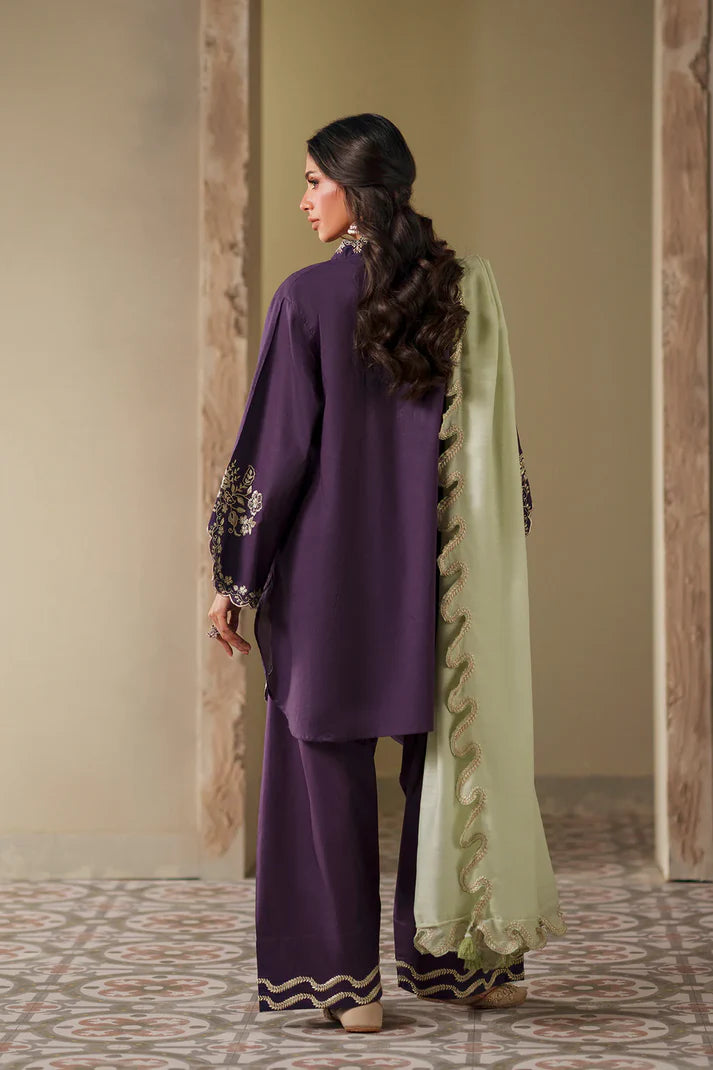 PLUM PURPLE | E4388/103/520 | Rozana Collection SS '26- Drop 7 | Ethnc