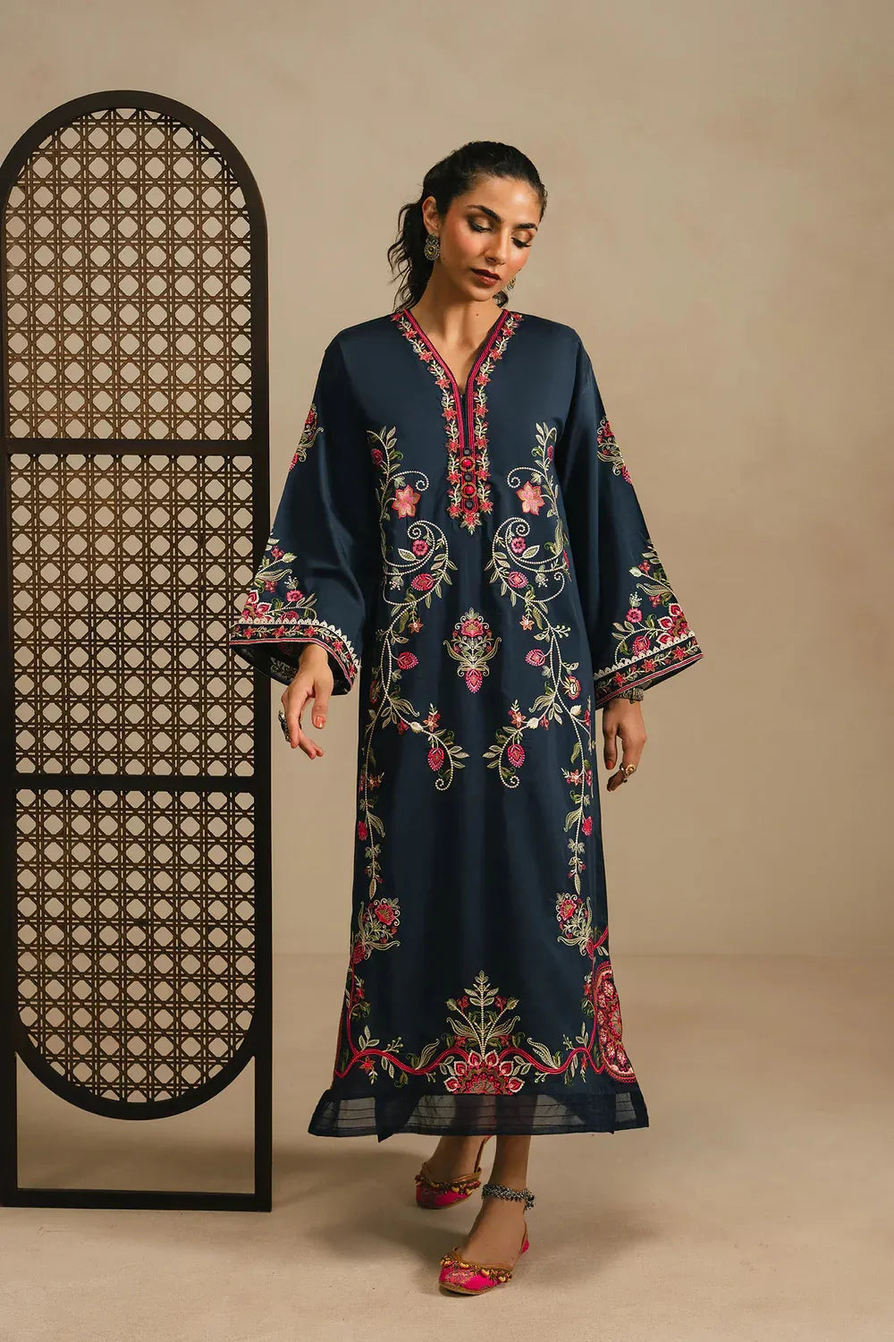 Ethnc Rozana Collection SS '26 Drop V - Embroidered Kaftan | E4390/103/619
