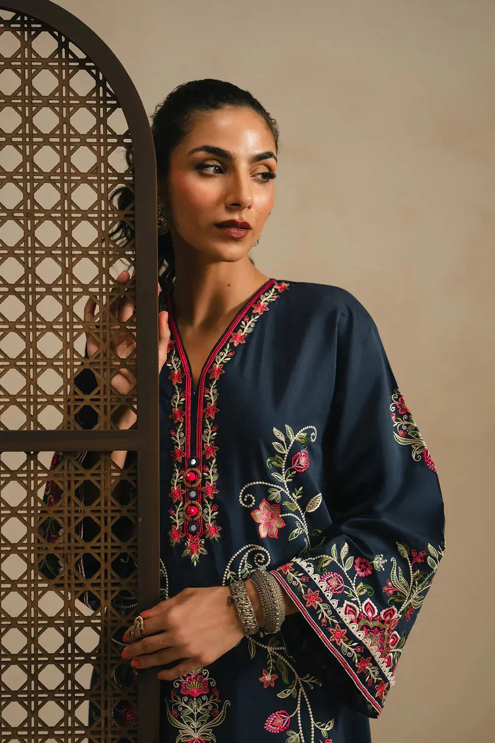 Ethnc Rozana Collection SS '26 Drop V - Embroidered Kaftan | E4390/103/619