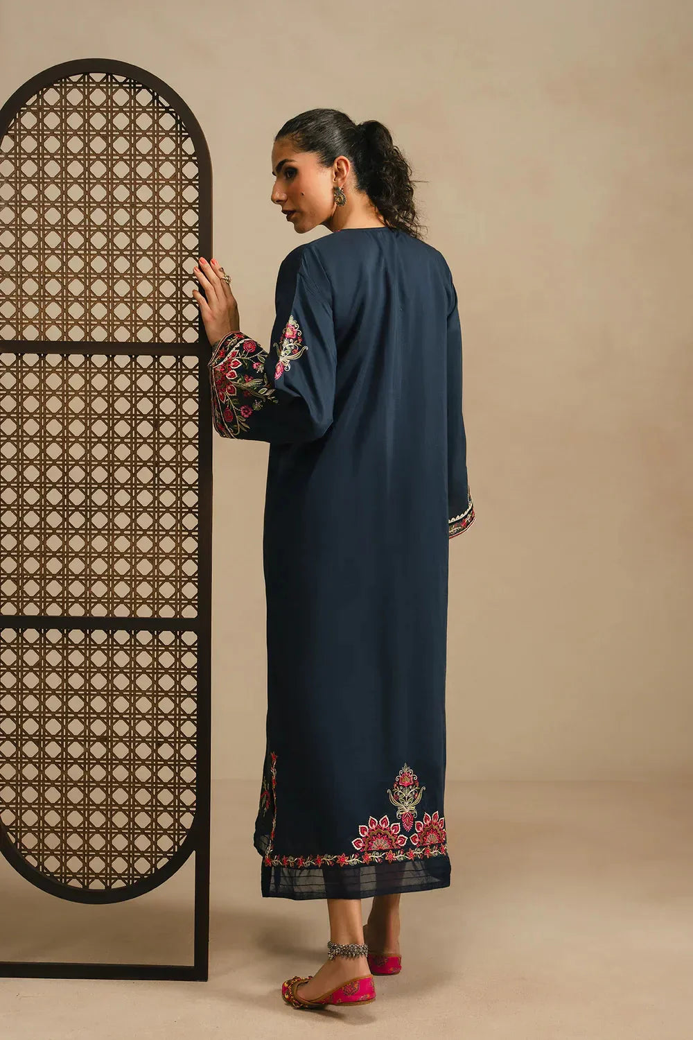 Ethnc Rozana Collection SS '26 Drop V - Embroidered Kaftan | E4390/103/619