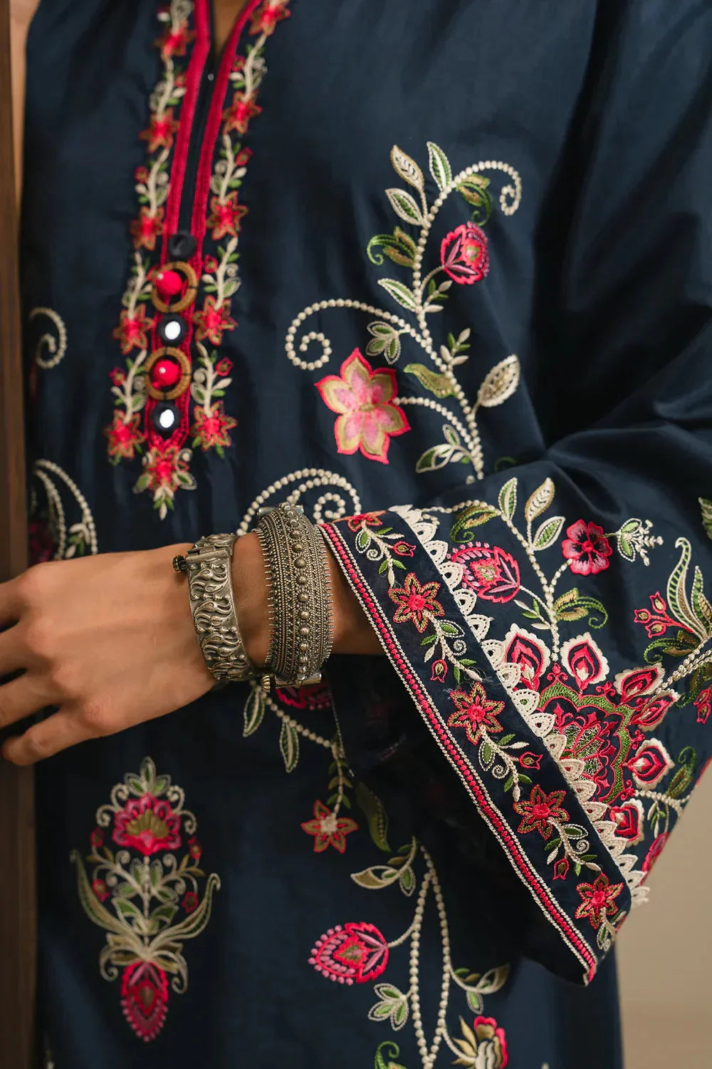 Ethnc Rozana Collection SS '26 Drop V - Embroidered Kaftan | E4390/103/619