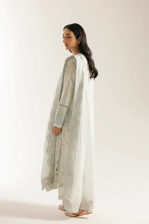 Ethnc Rozana Summer '26 - Embroidered Suit - Pastel Green | E4418/103/722