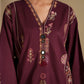 DEEP BURGUNDY | E4453/103/414 | Rozana Collection SS '26- Drop 7 | Ethnc