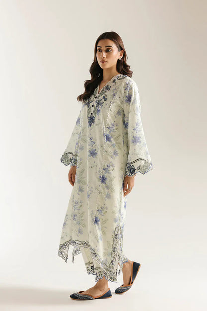 Ethnc Rozana Summer '26 - Embroidered Suit - Pale Green | E4458/103/130