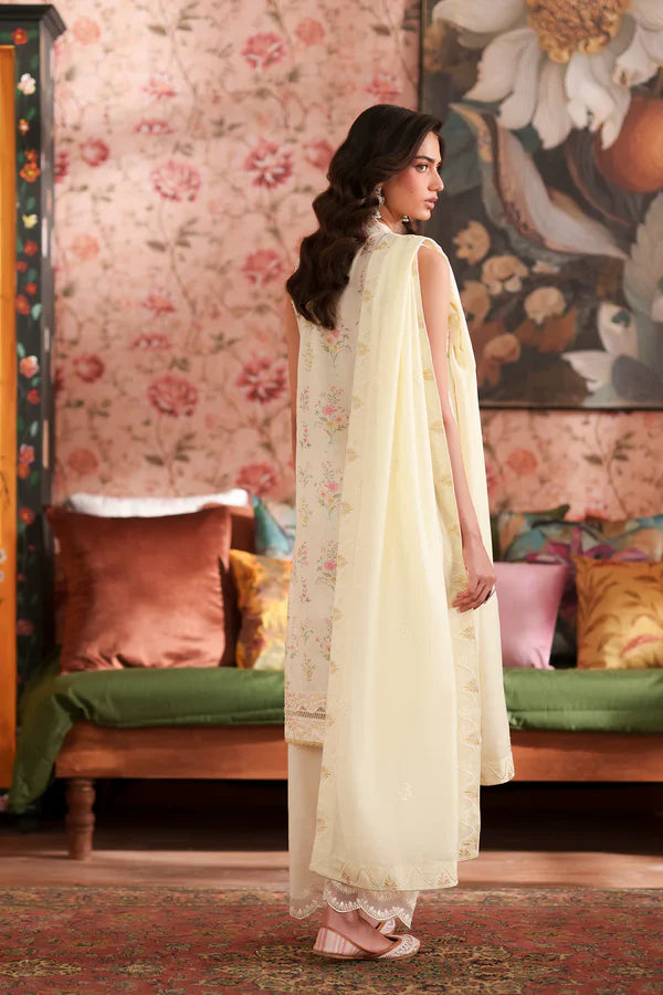 Ethnc Rozana Summer '26 - Embroidered Suit - OFF White | E4463/103/002