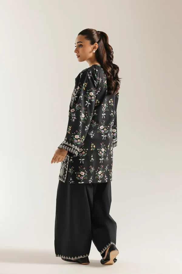 Ethnc Rozana Summer '26 - Embroidered Suit - Black | E4497/103/901