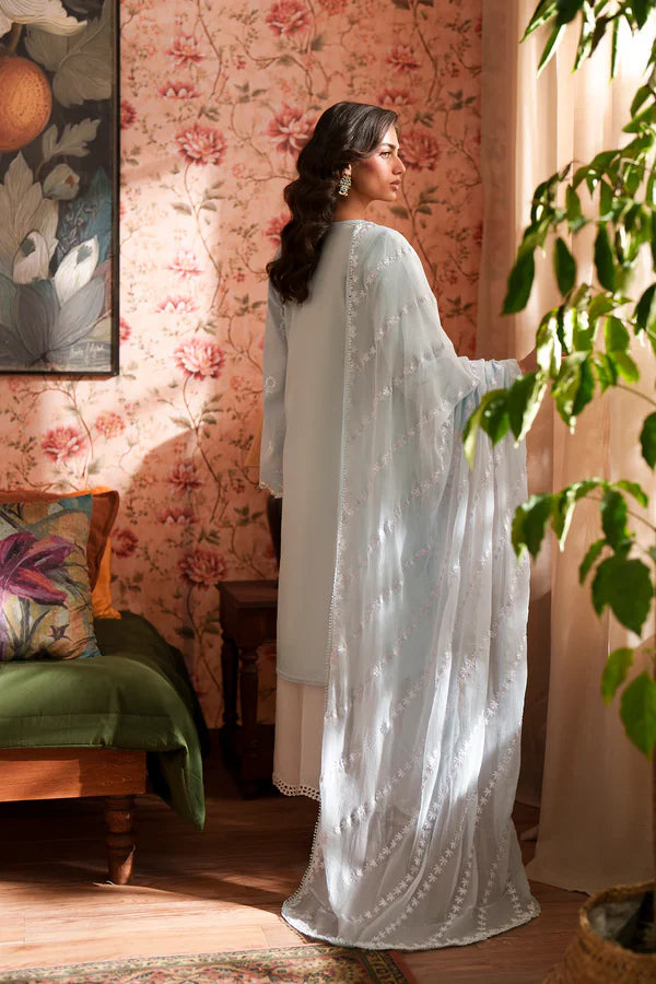Ethnc Rozana Summer '26 - Embroidered Suit - Baby Blue | E4541/103/633