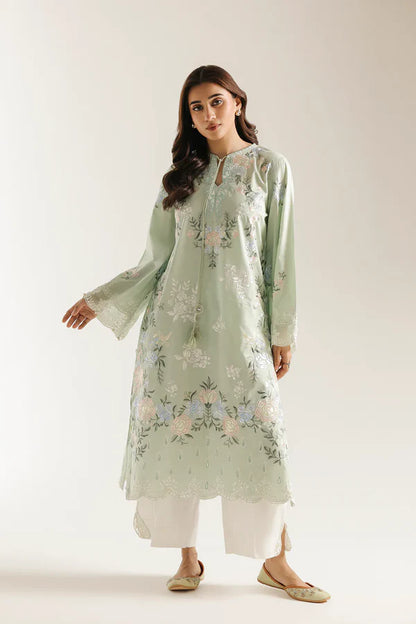 Ethnc Rozana Summer '26 - Embroidered Suit - Light Green | E4613/103/709