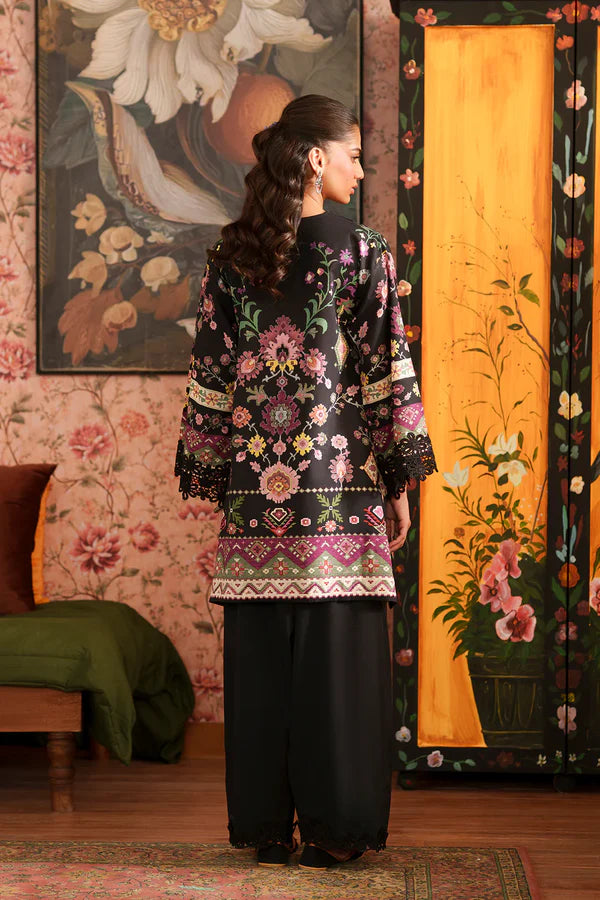 Ethnc Rozana Summer '26 - Embroidered Suit - Black | E4628/103/901