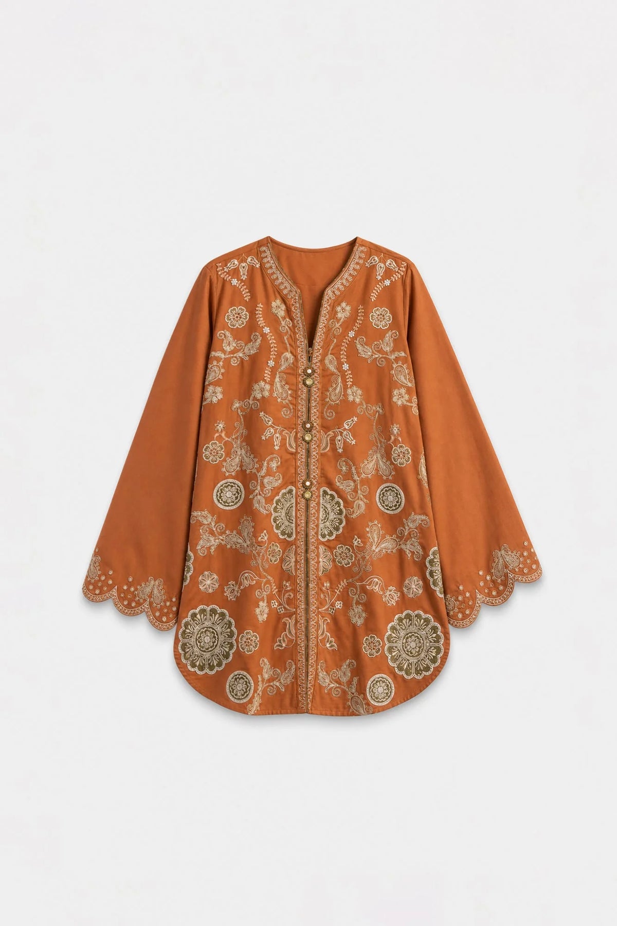 EMBROIDERED SUIT (E4779-103-205) Ethnc - Rozana Winter Drop III