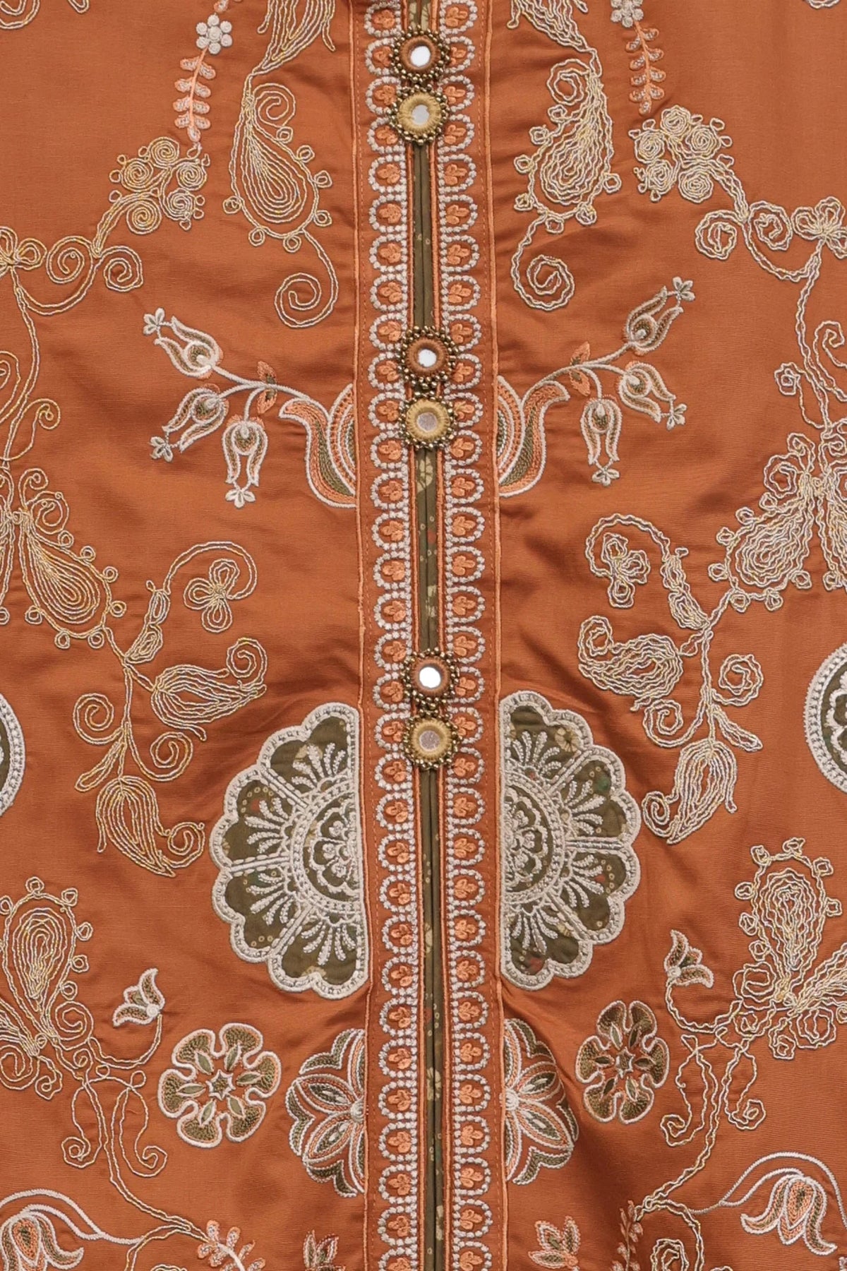 EMBROIDERED SUIT (E4779-103-205) Ethnc - Rozana Winter Drop III