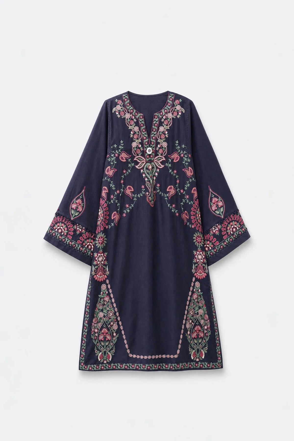 EMBROIDERED SUIT (E4886-103-621) Ethnc - Rozana Winter Drop III