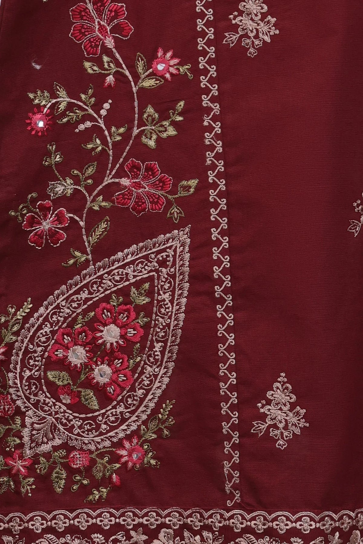 EMBROIDERED SUIT (E4930-103-414) Ethnc - Rozana Winter Drop III