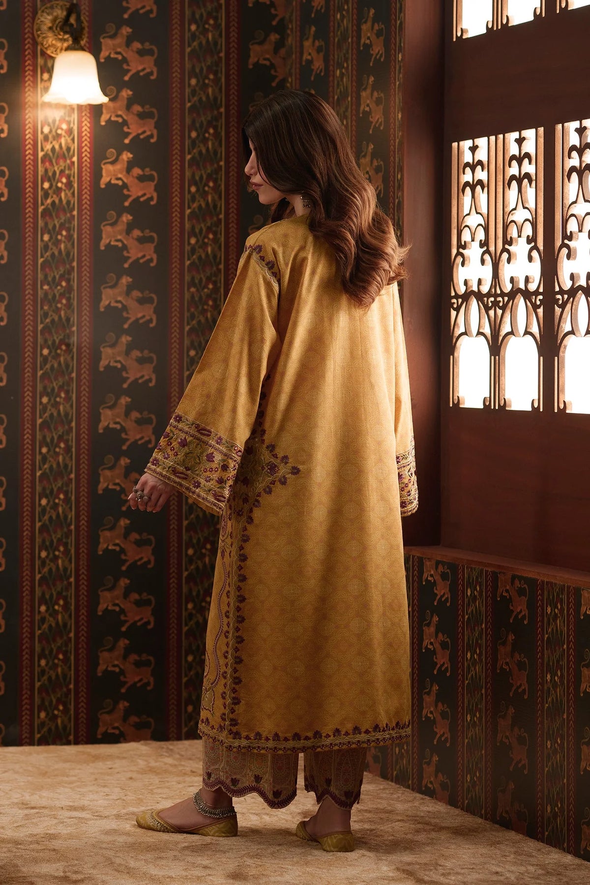 EMBROIDERED SUIT (E4931-103-105) Ethnc - Rozana Winter Drop III