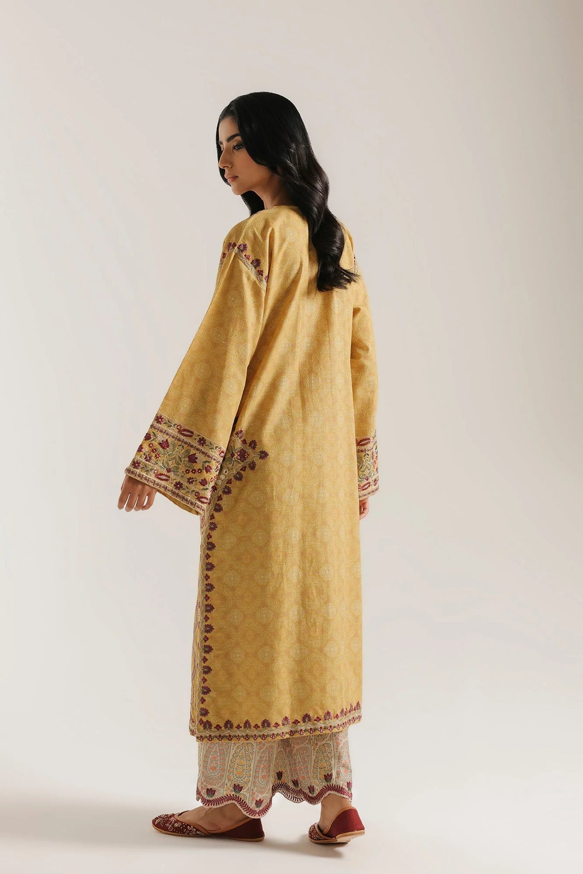 EMBROIDERED SUIT (E4931-103-105) Ethnc - Rozana Winter Drop III