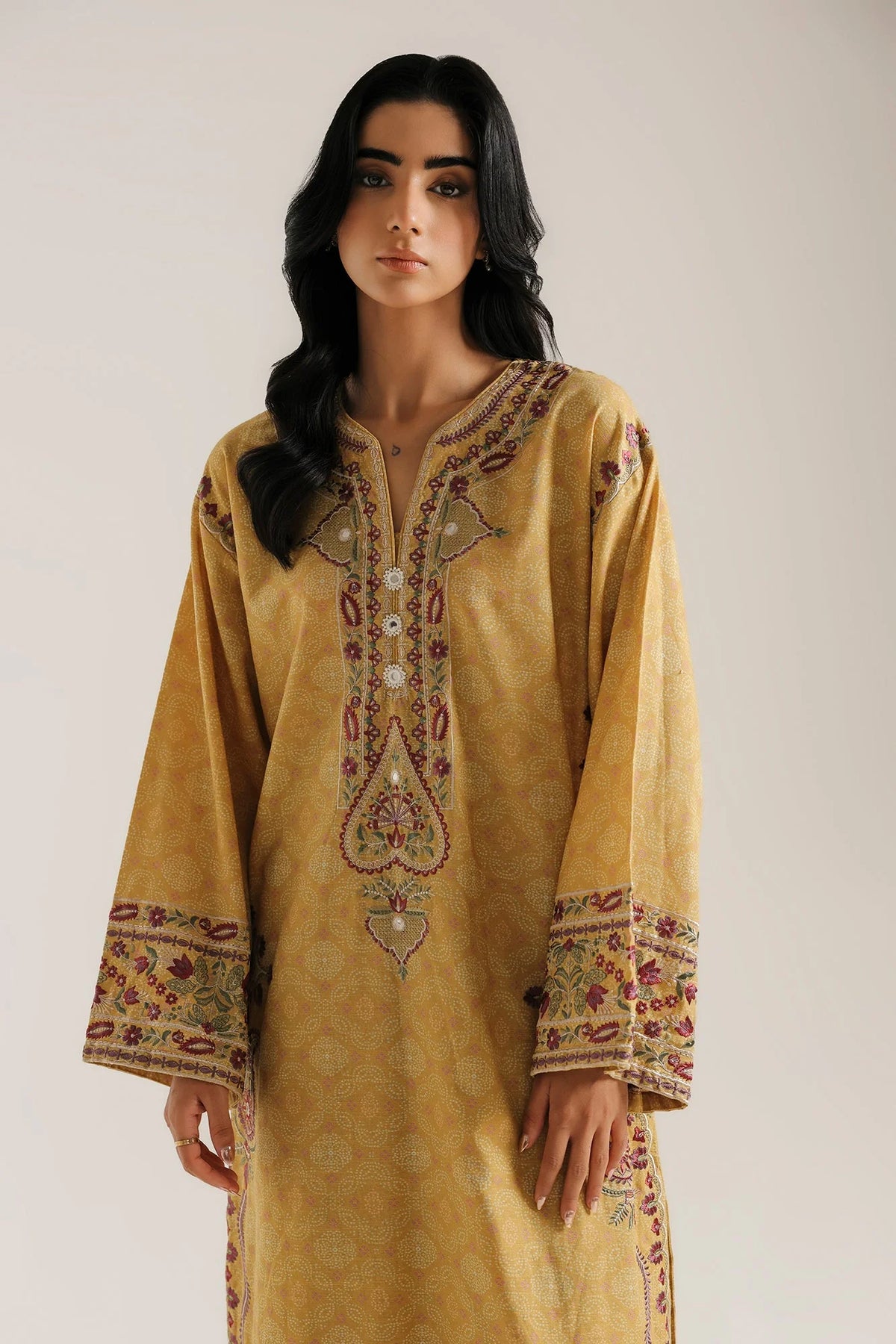 EMBROIDERED SUIT (E4931-103-105) Ethnc - Rozana Winter Drop III