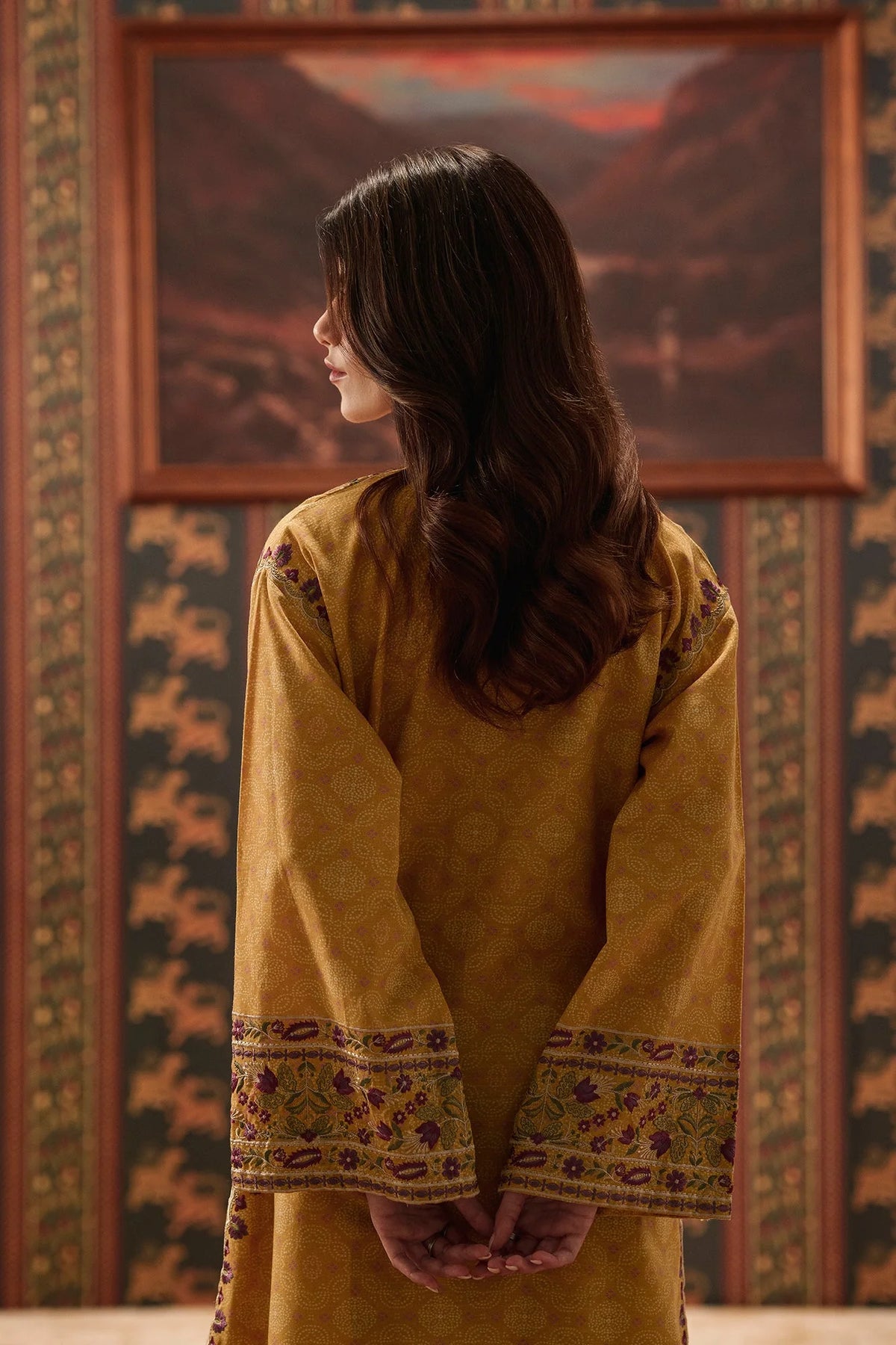 EMBROIDERED SUIT (E4931-103-105) Ethnc - Rozana Winter Drop III