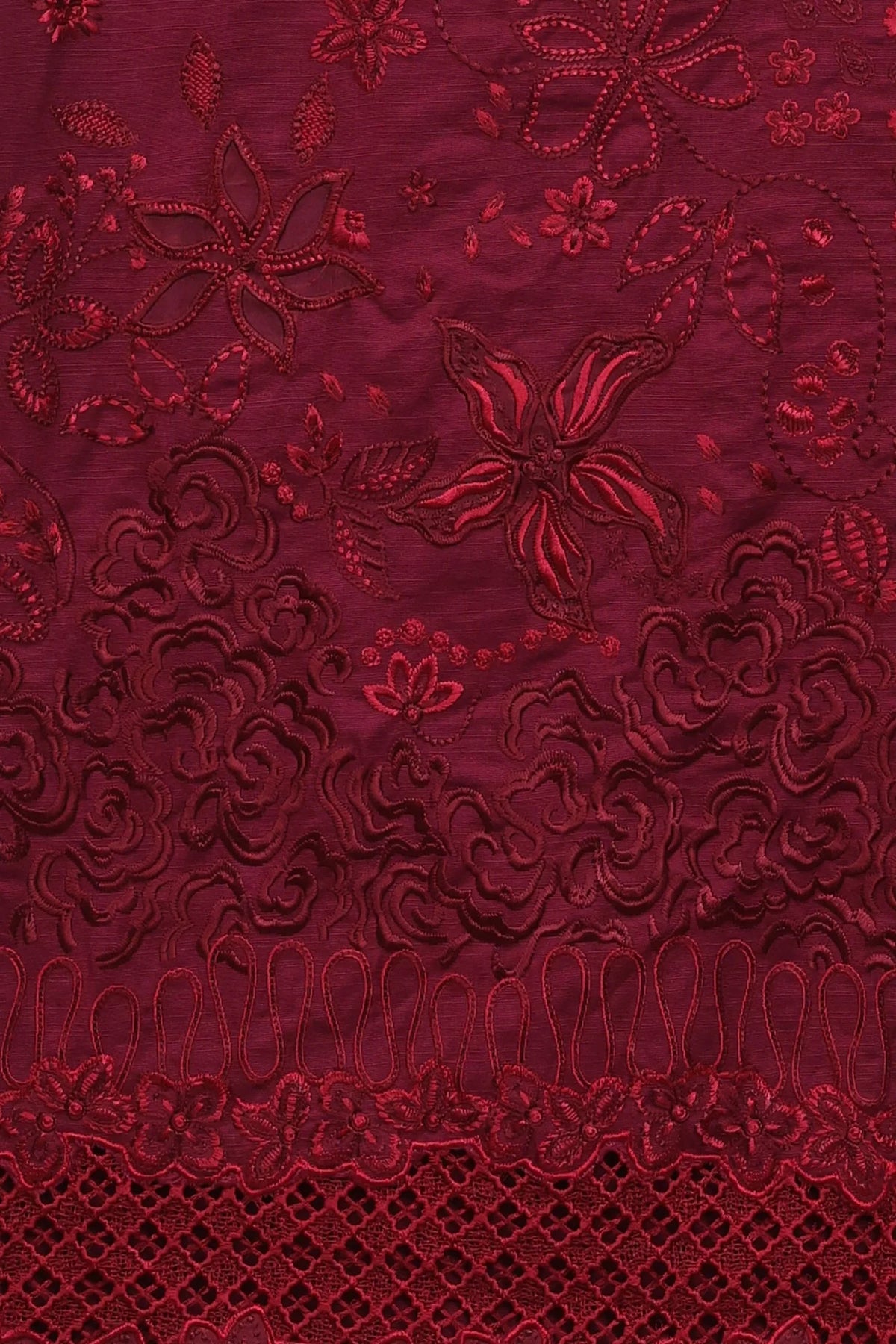 EMBROIDERED SUIT (E4933-103-304) Ethnc - Rozana Winter Drop III
