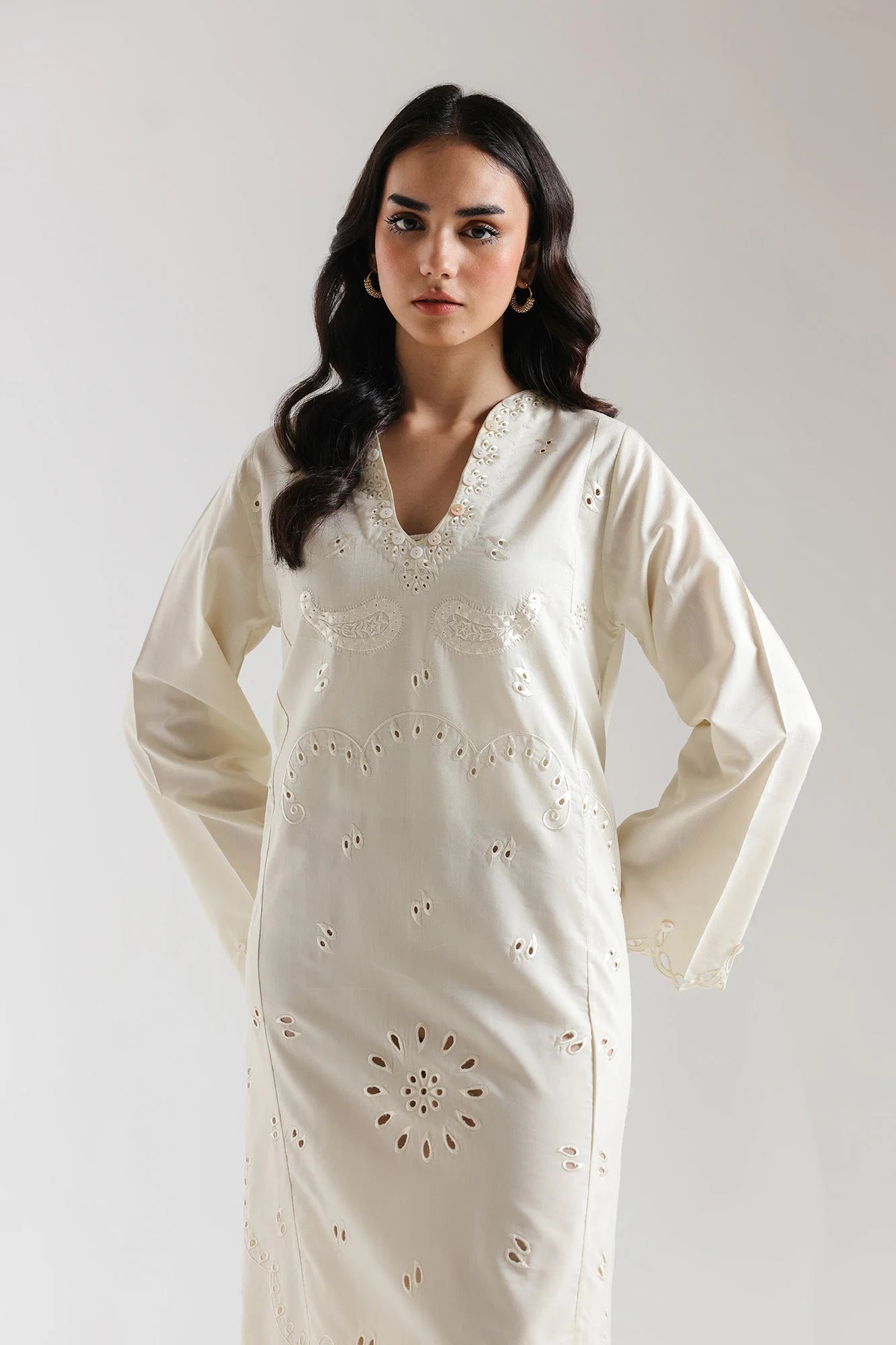 EMBROIDERED DRESS (E7504/102/227) Ethnc