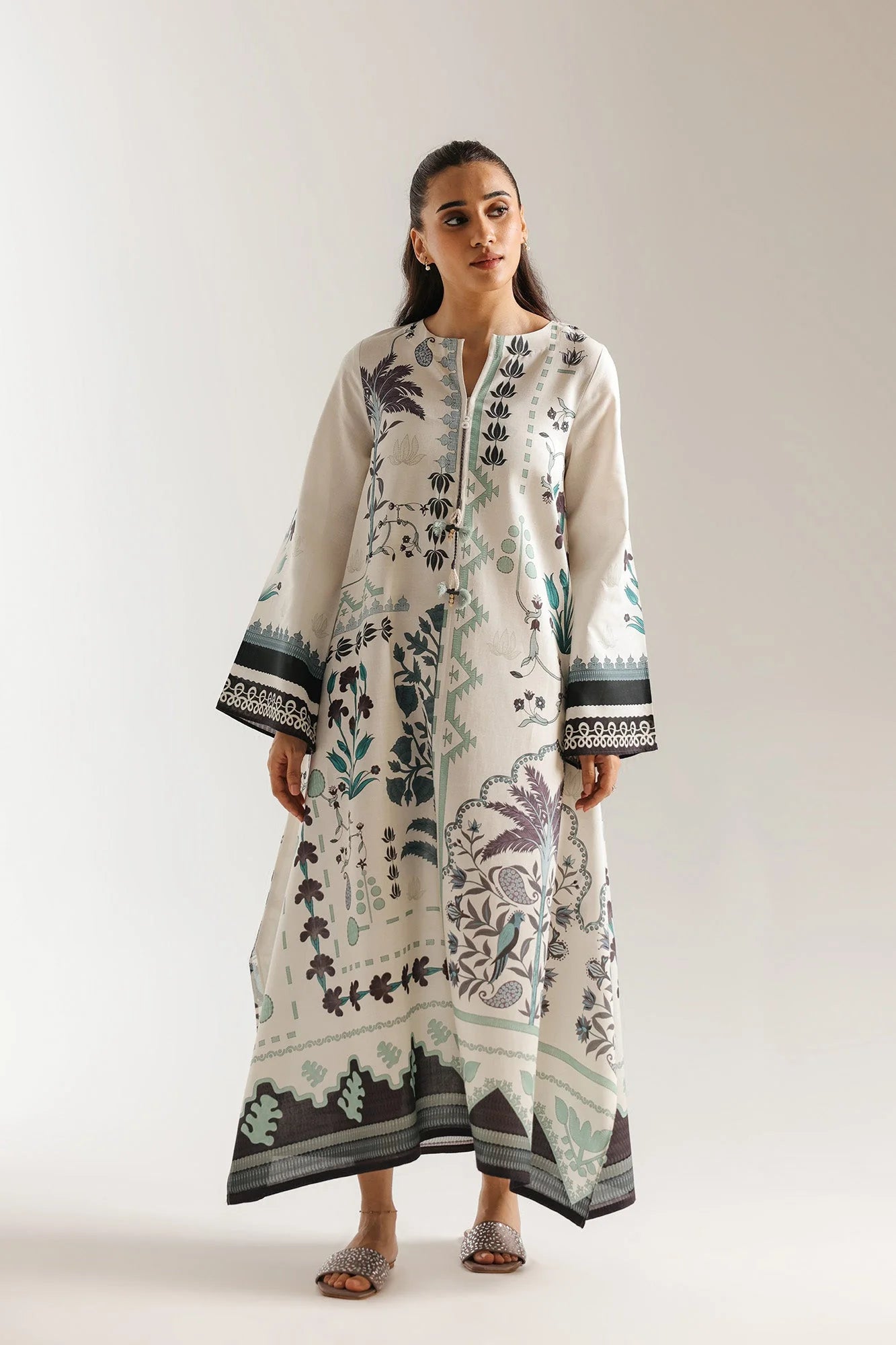 EMBROIDERED DRESS (E7514/102/002) Ethnc