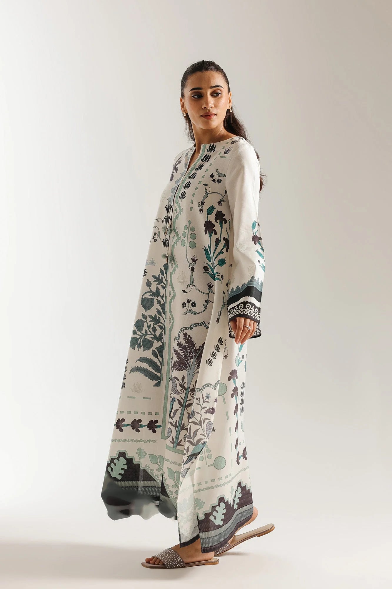 EMBROIDERED DRESS (E7514/102/002) Ethnc