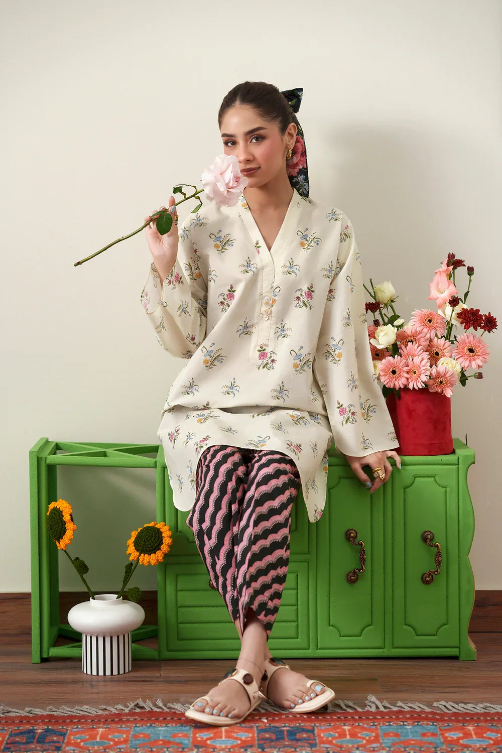 Ethnc Casual Summer '26 Drop 2 - Printed Suit E8552/102/005